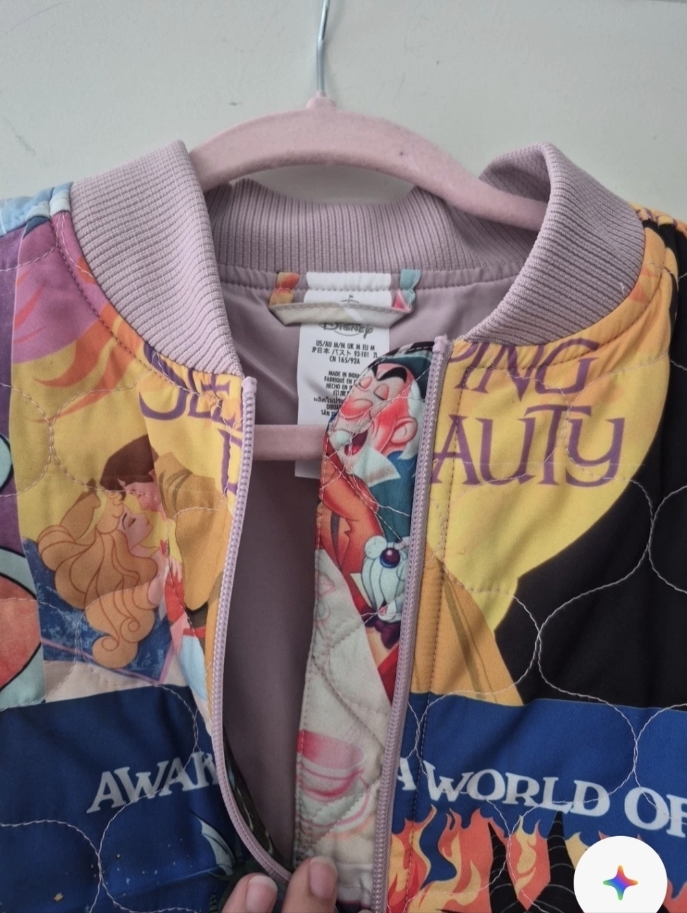 Disney Parks Disney Princess Quilt Bomber Jacket NWT Sz M - Picture 3 of 9
